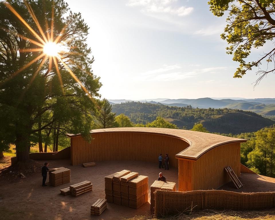 strawbale building construction Laurel